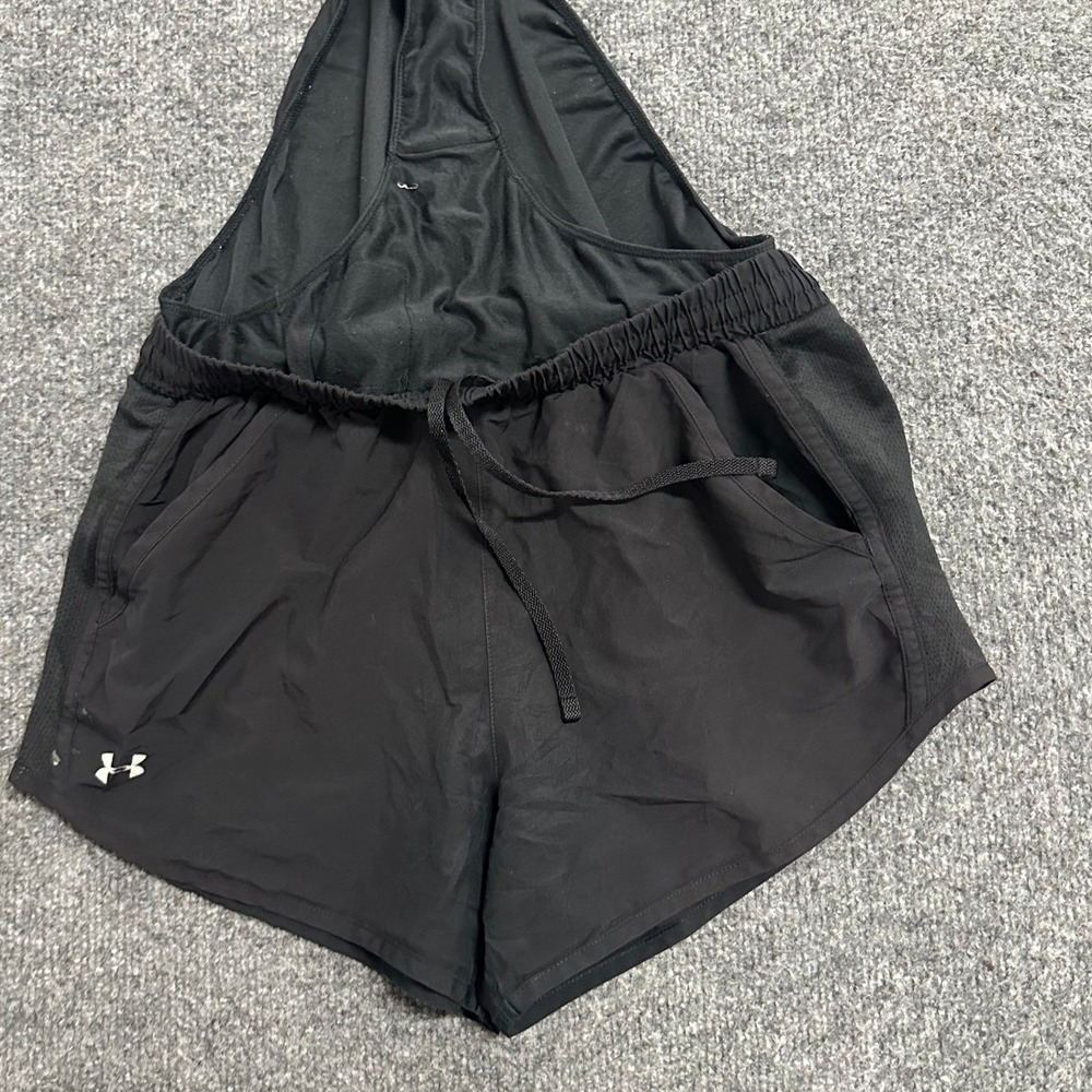 Under Armour Shorts Womens Size Small Black Loose Mesh Running Athletic 87130